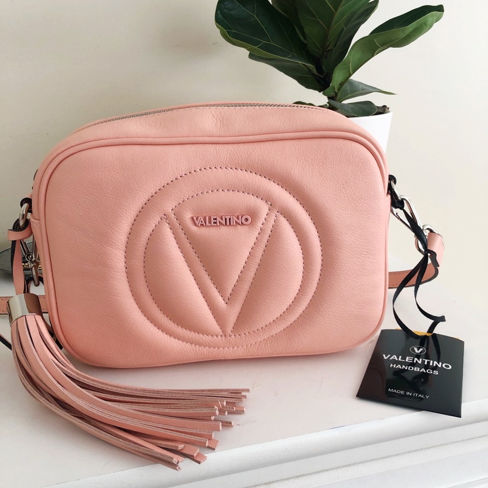 Valentino Mia Leather Tassel Crossbody Bag